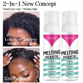 Lace Melt Mousse Manufacturer - Invisible Lifted Lace Wig Edges Strong Hold