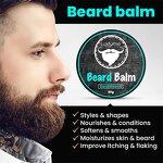 Beard Gift Set Manufacturer - 8 Pcs Kit Wash Conditioner Balm Moisturizing for Soothing