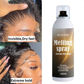 Lace Melting Spray Manufacturer - 180ml No Flaking for Natural Hairline Wig Look
