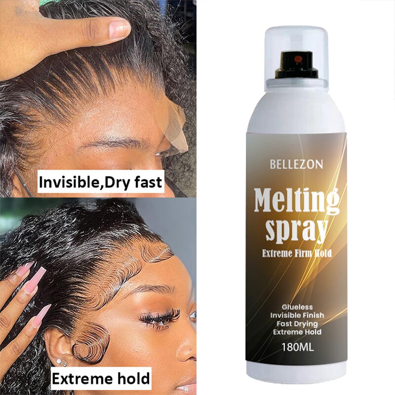 Lace Melting Spray Manufacturer - 180ml No Flaking for Natural Hairline Wig Look