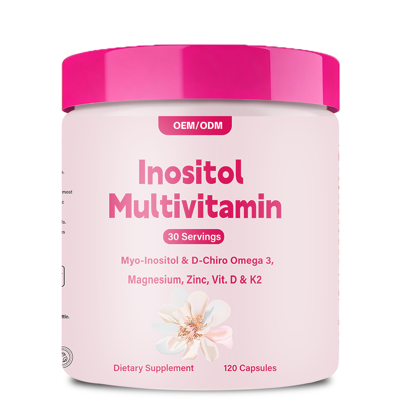 OEM Wholesale Inositol Multivitamin Capsules Improve Immunity Happy Hormones Supplements Vitamin 120 Beauty Products Adults