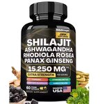 Shilajit Resin Extract Capsules Manufacturer - OEM Himalayan Ashwagandha/Rhodiola Rosea/Ginseng for Adults