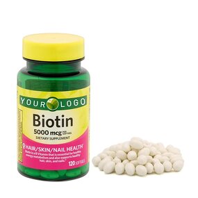 Biotin Vitamin Supplement Manufacturer - OEM/ODM 120 Softgel, Plant Extract Antioxidant, Hair Skin Nail Health
