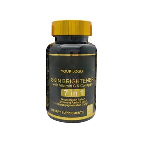 7-in-1 Collagen & Vitamin C Capsules Manufacturer - Best-Selling Skin Brightening, 60 Capsules, 24-Month Shelf Life