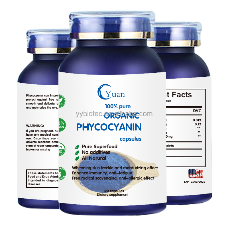 Phycocyanin Capsule Manufacturer - OEM/ODM E6 E18 E25 E40 Healthcare Pure