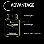 Melatonin Capsules Manufacturer - Custom Formula OEM Improve Memory Sleep Well 5mg 10 mg Vegan