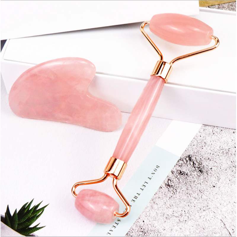 Skin Care Tool - Manufacturer - Quartz Gua Sha Set - Anti-Aging - Facial Jade Roller - Face Care