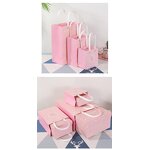 Gift Box - Manufacturer - Kraft Paper - Pink Blue Printed - Women's Day - Christmas Cosmetic Box