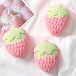 Bath Bombs - Manufacturer - Spa Aromatherapy - Handmade - Strawberry Shape Glitter - Kids Relaxing