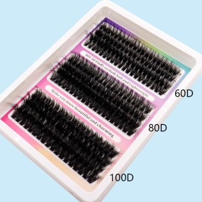 Cluster Eyelashes Supplier - Wholesale 12 Rows 60D-200D Segmented DIY Lashes