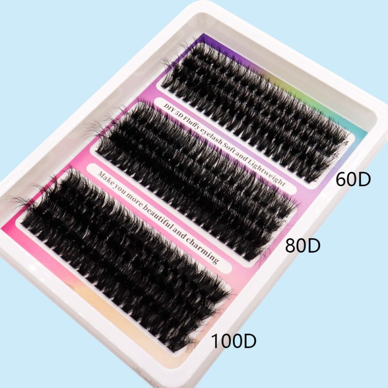 Cluster Eyelashes Supplier - Wholesale 12 Rows 60D-200D Segmented DIY Lashes
