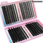 大容量睫毛书工厂-OEM 28排自然柔软貂毛簇10-20mm