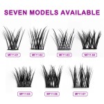 簇状睫毛工厂-OEM 6D手工长茎单簇DIY