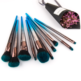 Cosmetic Flat Brush Manufacturer - OEM Professionally Designed 7pcs Bi-Color Set