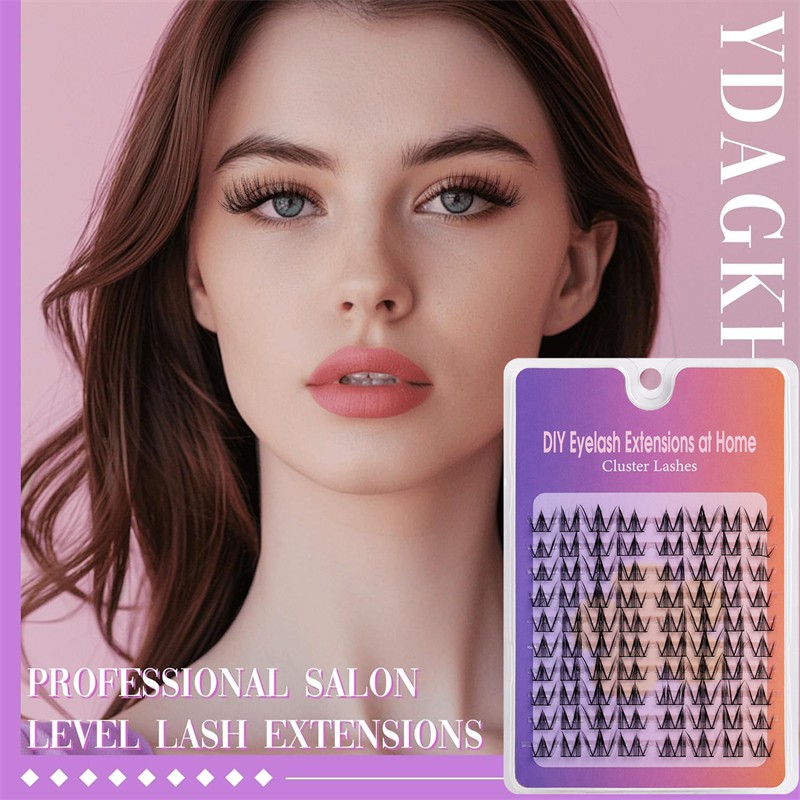 Self-Adhesive Eyelashes Supplier - OEM Wispy Clear Band Volume Shape No Glue