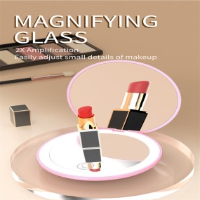 LED Makeup Mirror Supplier - OEM Personalized 2 Side Folding Pocket Mirror