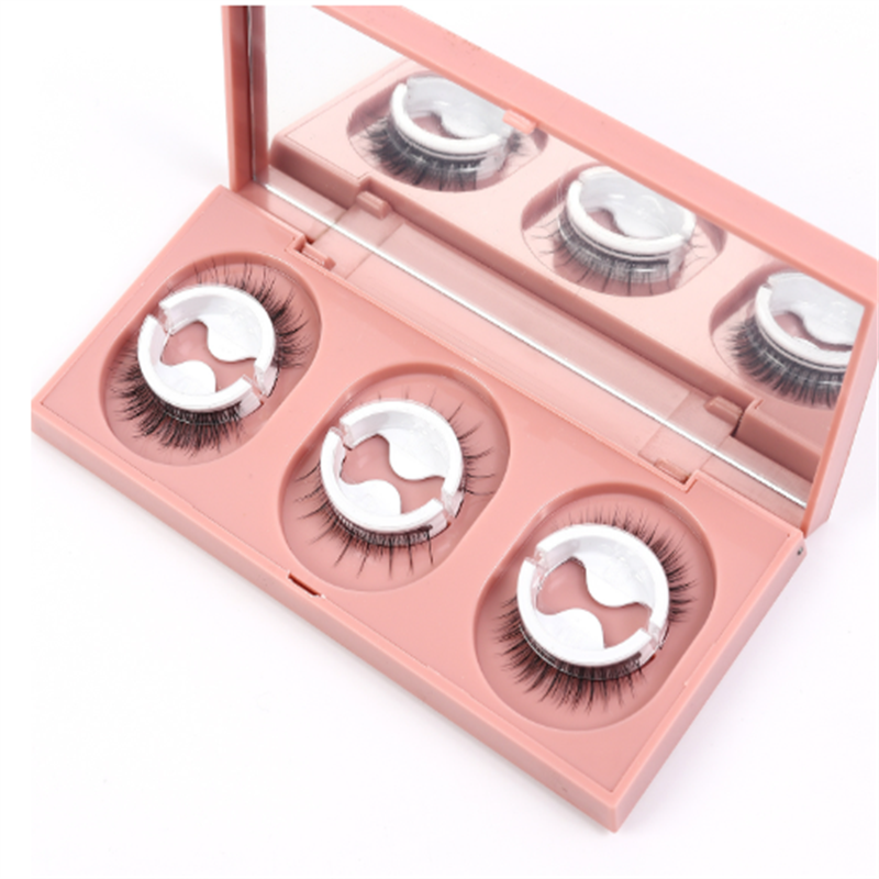 整条假睫毛工厂-OEM 3对/盒超细黑色卷曲