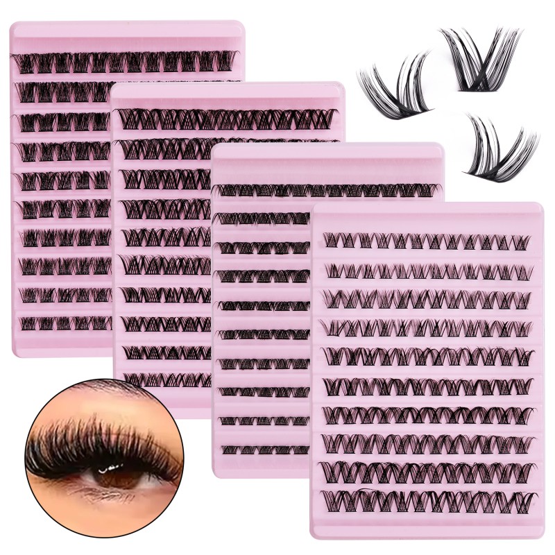 Individual Eyelash Extensions Supplier - OEM Handmade 18mm Thick Cluster Volume