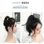 束绳假发工厂-OEM爪夹马尾编发接发