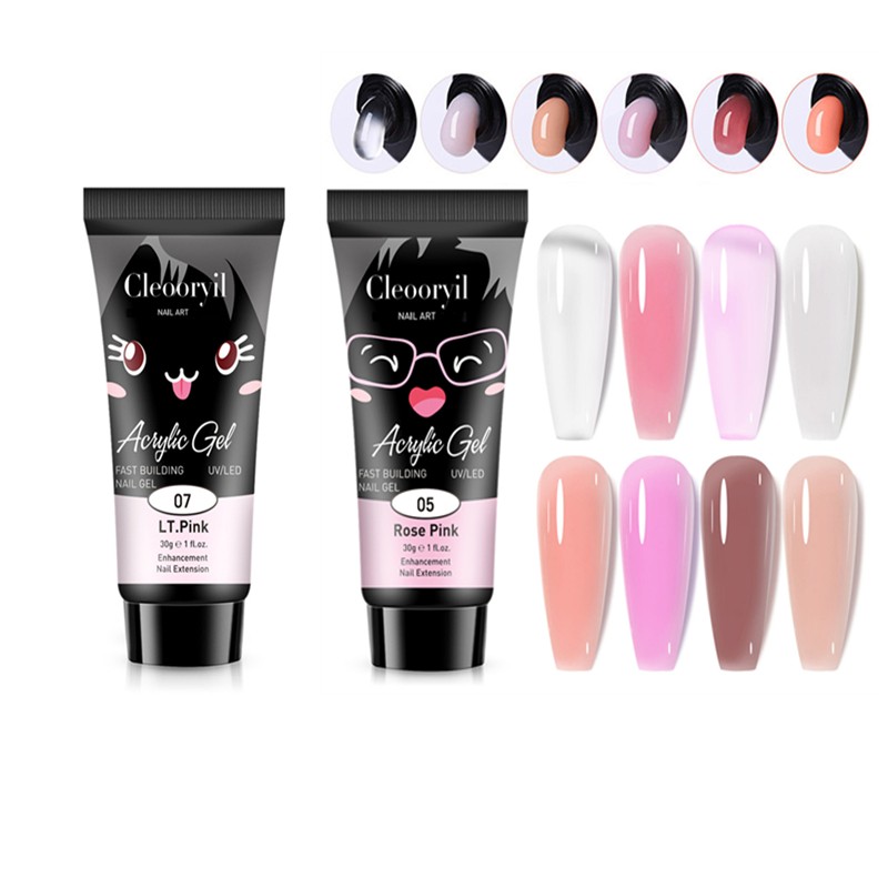 Nail Extension Glue Supplier - OEM UV 12-color Crystal Fast Drying Light Therapy