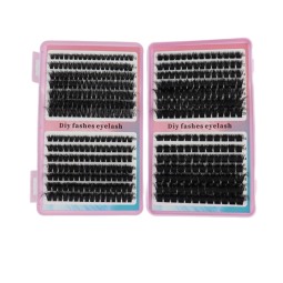 大容量睫毛书工厂-OEM 28排自然柔软貂毛簇10-20mm