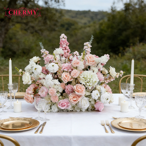 Artificial Aisle Flower Manufacturer - 2026 New 70cm Pink Table for Wedding Party Wholesale