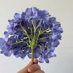 Artificial Hydrangea Manufacturer - CM-DC039 Fast Shipping Silk Large Head Blue for Wedding Centerpieces