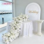 Artificial Flower Runner Manufacturer - Wholesale High Quality Silk Rose for Wedding Row Decoration