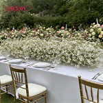 Artificial Flower Row Manufacturer - Luxury Green Plants for Wedding Table Runner Floor Floral Backdrop