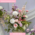 Artificial Flower Backdrop Manufacturer - CM-TW006 Flower Forest Pink Purple Silk for Wedding Party