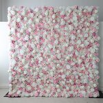 Artificial Flower Wall Manufacturer - 8*8ft Blue White Rose for Wedding Event Background