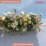 Artificial Flower Arrangement Manufacturer - 2026 New Champagne for Wedding Background Aisle