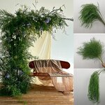Artificial Wall Hanging Plants Manufacturer - Dalian Chermy TH1436 Hot Selling Green Plastic for Office & Party