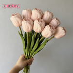 Artificial Tulips Manufacturer - Dalian Chermy DC101 Real Touch for Home & Wedding Decoration