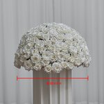 Artificial Flower Ball Manufacturer - New Design White Rose 30/40/50/60/70cm for Event Decor