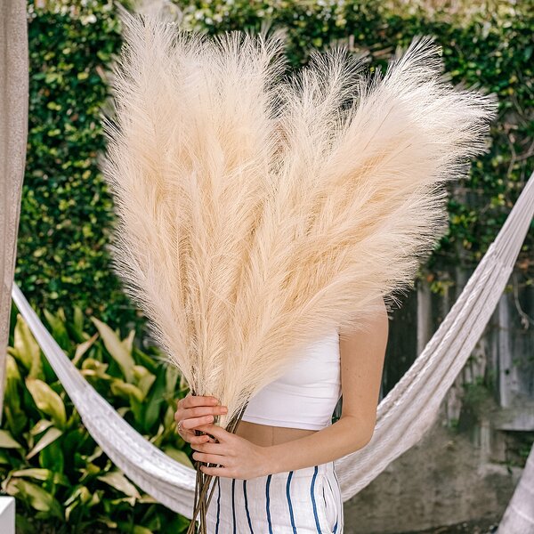 Artificial Pampas Grass Manufacturer - Fluffy Large for Wedding Decoration