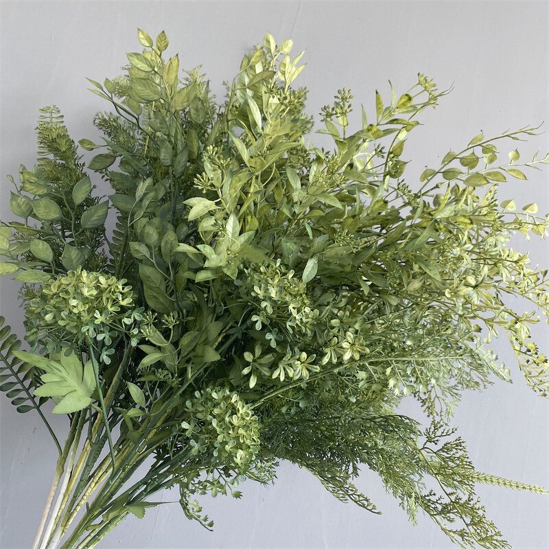 Green Leaves Arrangement Manufacturer - Hot Sale for Wedding Decoration