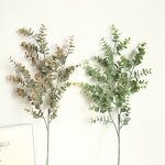 Artificial Eucalyptus Leaves Manufacturer - Wholesale 3 Branches Real Touch Fake Plants