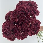 Artificial Silk Hydrangea Manufacturer - Handmade Red for Graduation Mother's Day Easter Christmas