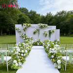 Artificial Flowers Backdrop Manufacturer - Best Selling Colour Spring for Wedding Centerpieces Aisle