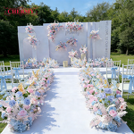 Artificial Flowers Backdrop Manufacturer - Best Selling Colour Spring for Wedding Centerpieces Aisle