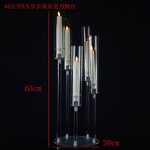 Acrylic Candle Holder Manufacturer - Clear Candelabra for Table Centerpiece Wedding Valentine's Party