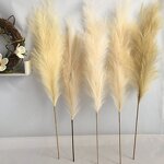 Artificial Pampas Grass Manufacturer - 110cm 22 Forks Large Fluffy for Party Event
