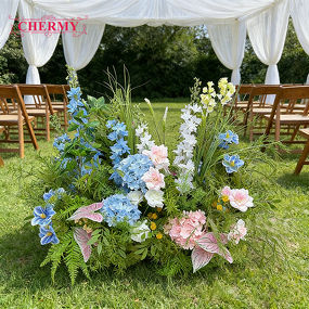 Artificial Greenery Flower Runner Manufacturer - Spring Forest Series for Wedding Aisle Entrance