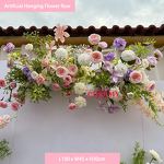Artificial Flower Backdrop Manufacturer - CM-TW006 Flower Forest Pink Purple Silk for Wedding Party