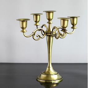 Metal Candelabra Manufacturer - 5 Arm for Weddings Table Centerpieces Taper Luxury Candles Holder