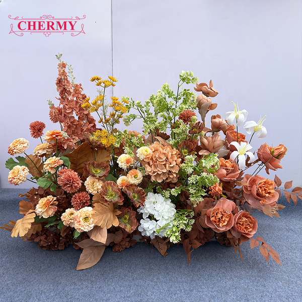 Artificial Silk Flowers Ball Manufacturer - Floor Runner 100cm Handcrafted for Graduation Table Factory Direct