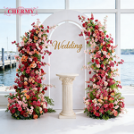 Artificial Flower Arches Manufacturer - Wedding Stage Baby Breath Pink for Birthday Party Prop