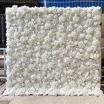 Artificial Flower Wall Manufacturer - 8*8ft Blue White Rose for Wedding Event Background