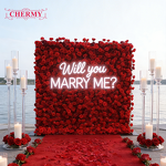 Artificial Flower Wall Manufacturer - Wholesale Roll up Silk White Rose Higher Quality